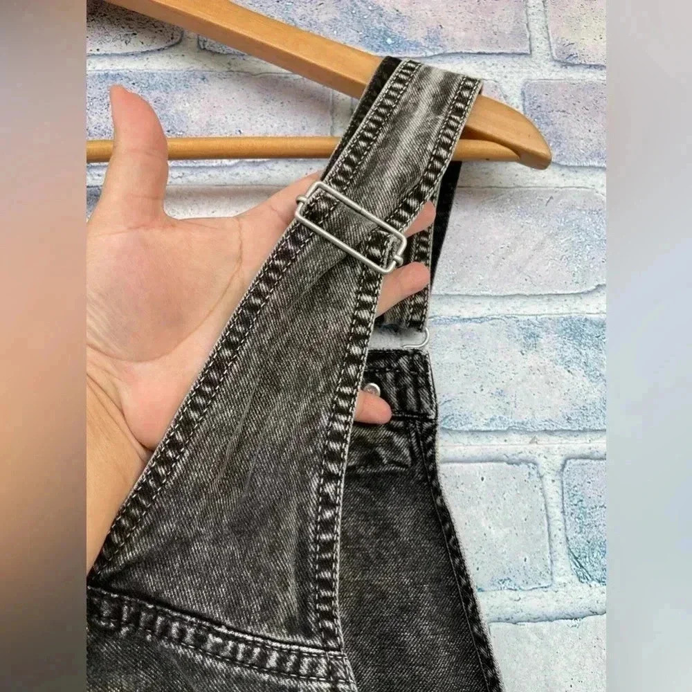 Carhartt Work In Progress acid Black Bib Double Knee Overalls large - Picture 15 of 16